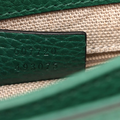 Gucci Dollar Calfskin Interlocking G Crossbody Bag Emerald 7 of 10