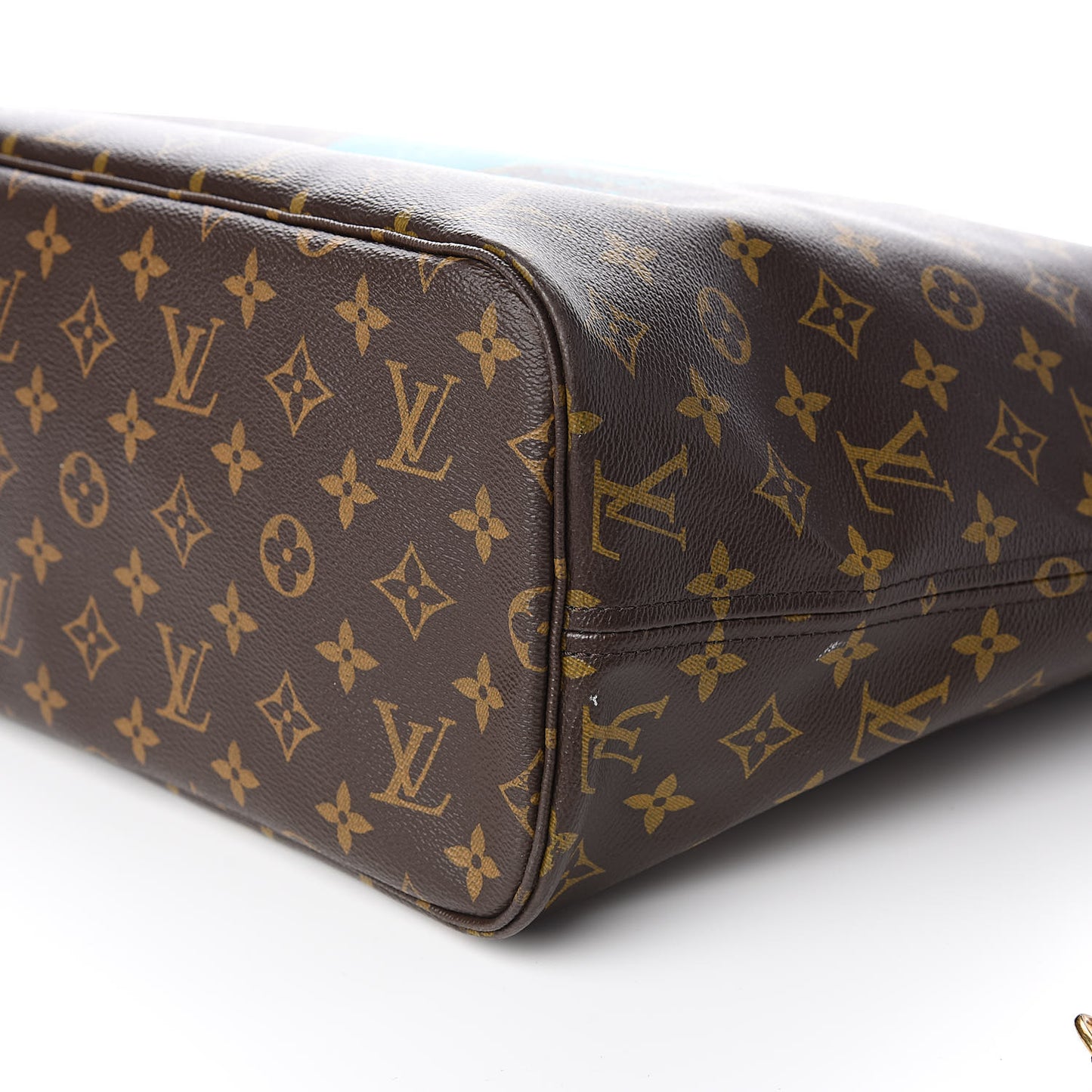 Monogram V Neverfull MM Turquoise