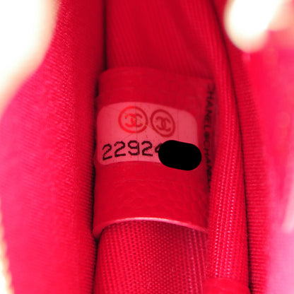 Chanel Caviar Camellia Embossed Key Holder Case Fuchsia 7 of 7