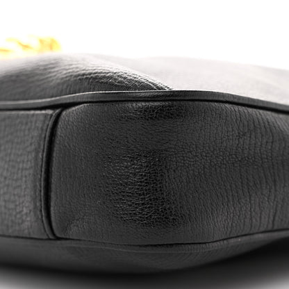 Versace Grained Calfskin Medusa Head Shoulder Bag Black 9 of 11