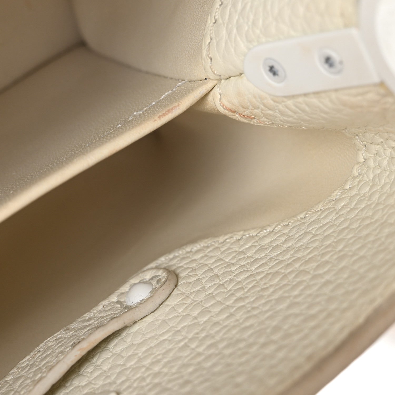Louis Vuitton Taurillon Mini Capucines Monochrome White 10 of 11