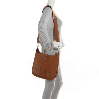 Hermes Taurillon Clemence Evelyne III PM Gold 3 of 10