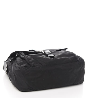 Prada Tessuto Nylon Saffiano Messenger Bag Black 3 of 9