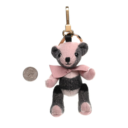 Burberry Cashmere House Check Thomas Bear Bag Charm Ash Rose 2 of 6