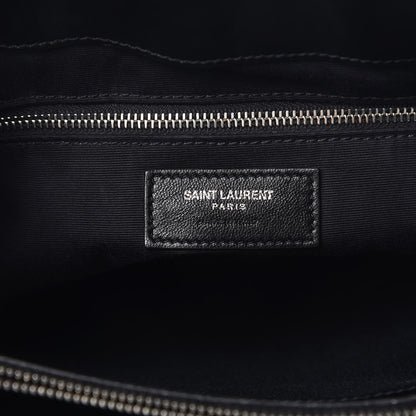 Saint Laurent Calfskin Y Quilted Monogram Large Loulou Shopper Black 6 of 14