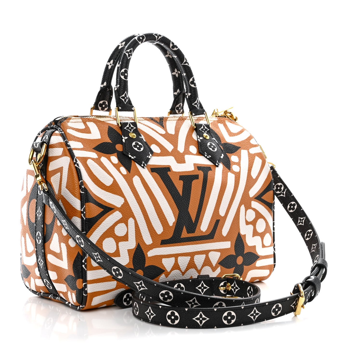 Monogram Giant Crafty Speedy Bandouliere 25 Creme Caramel