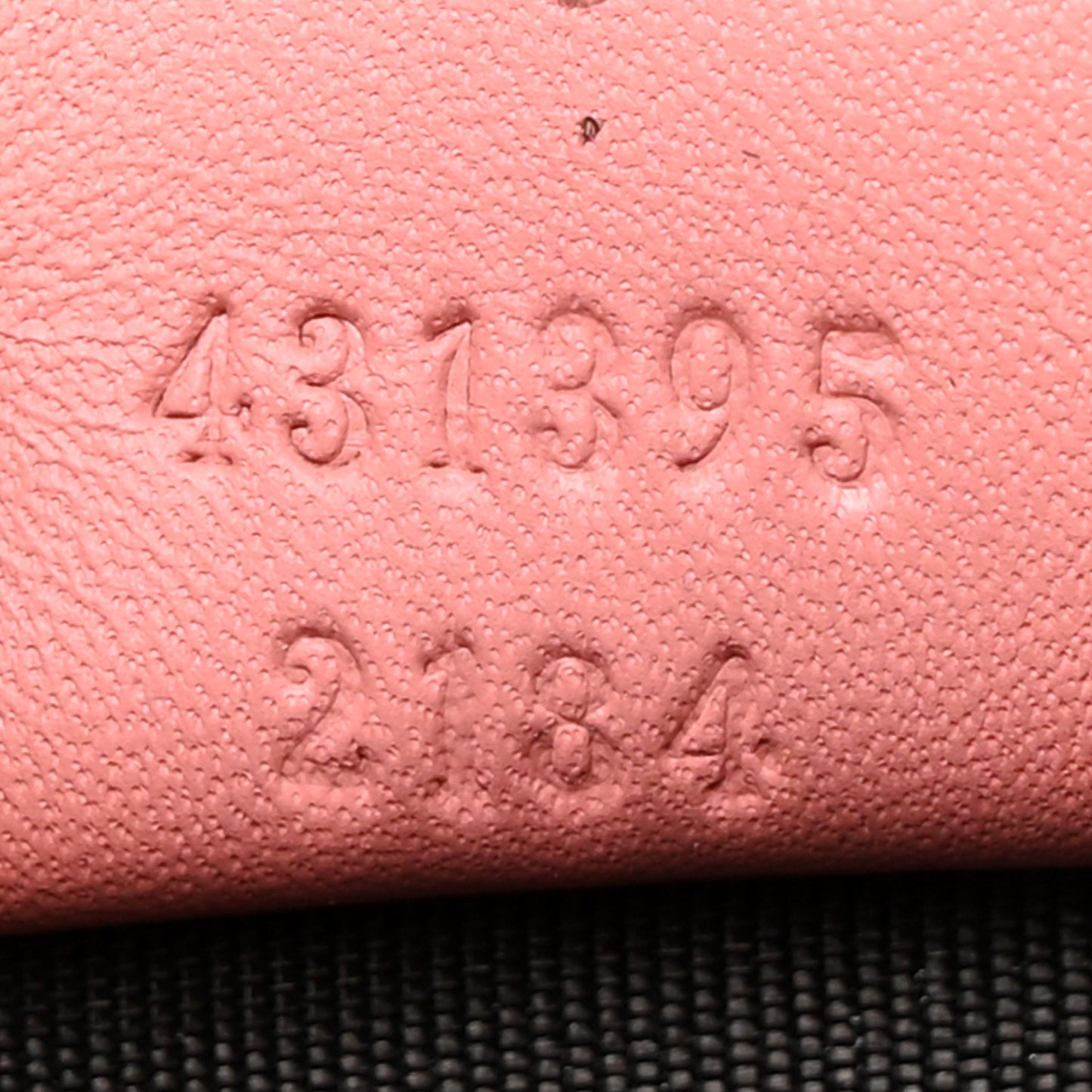 GG Supreme Monogram Face Embroidered Chain Wallet Pink