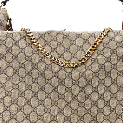Gucci GG Supreme Monogram Large Linea A Hobo Light Brown 7 of 9