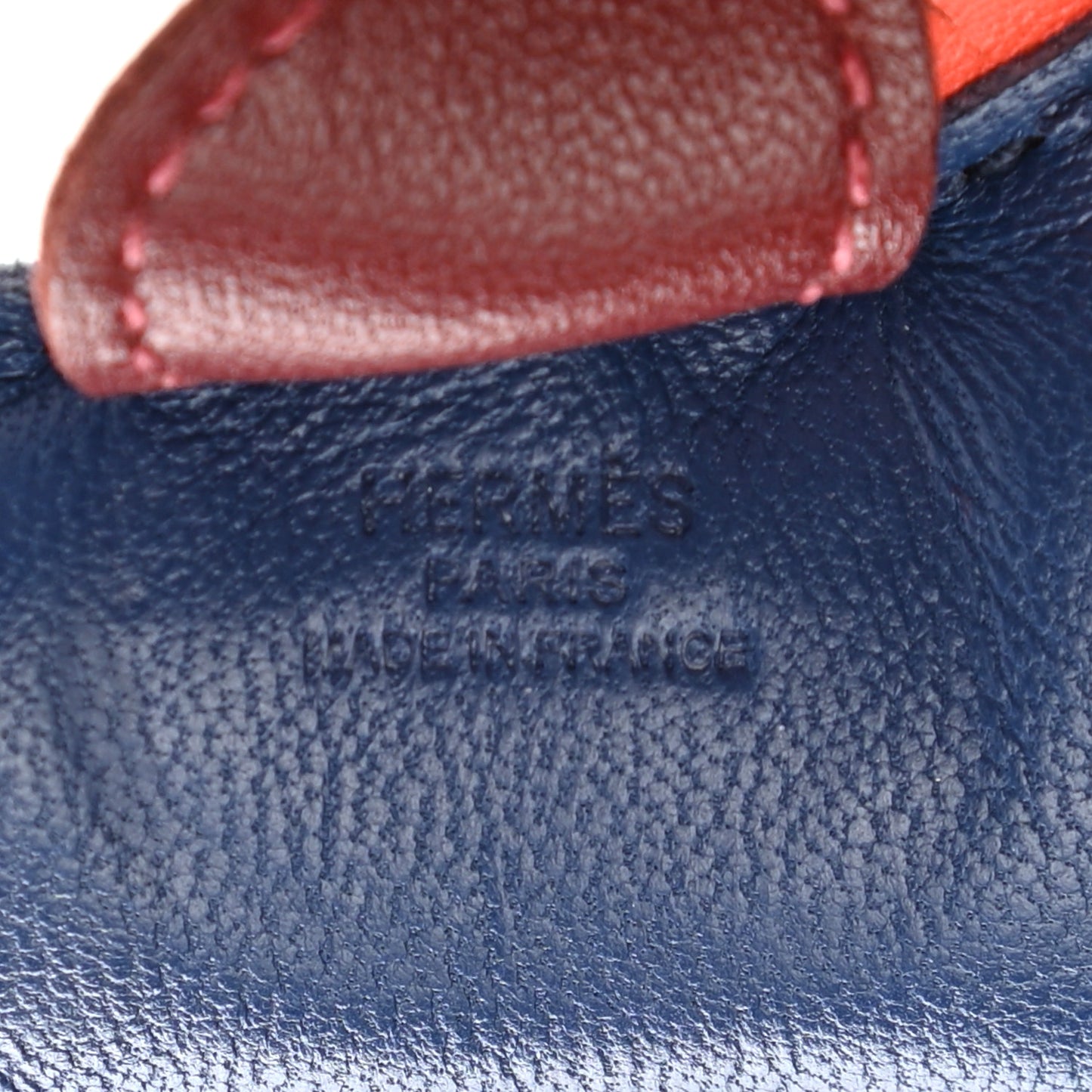 Milo Lambskin Grigri Rodeo Horse Bag Charm MM Bleu de Malte Rouge H Peony