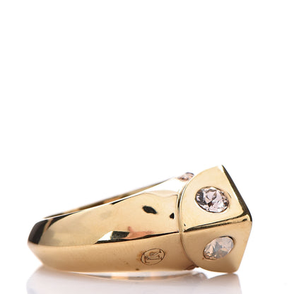 Louis Vuitton Trunkies Strass Ring L Gold 5 of 7