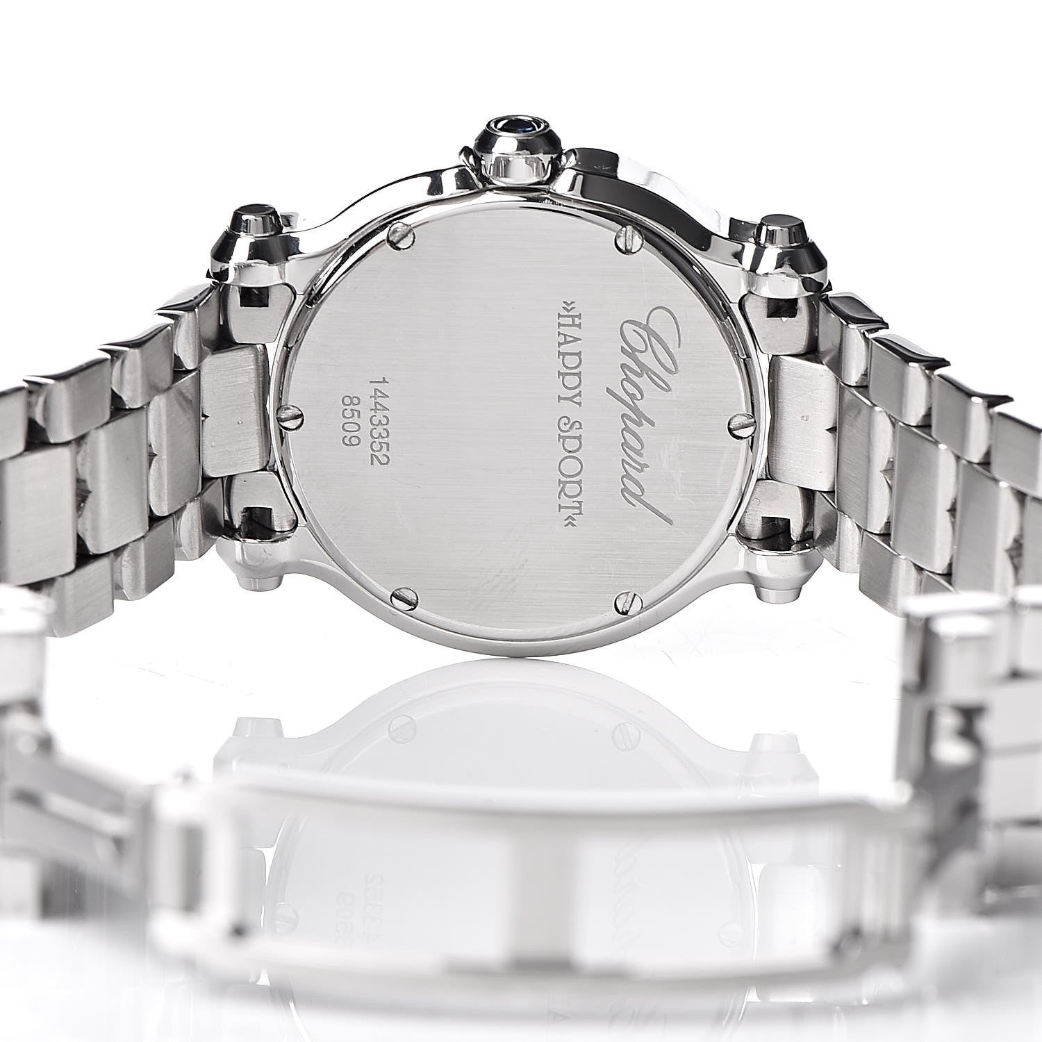 Chopard Stainless Steel 5 Diamond 30mm Happy Sport Quartz Watch 6 of 8