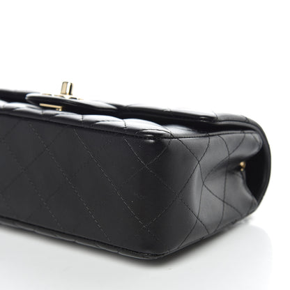 Chanel Lambskin Quilted Mini Rectangular Flap Black 6 of 10