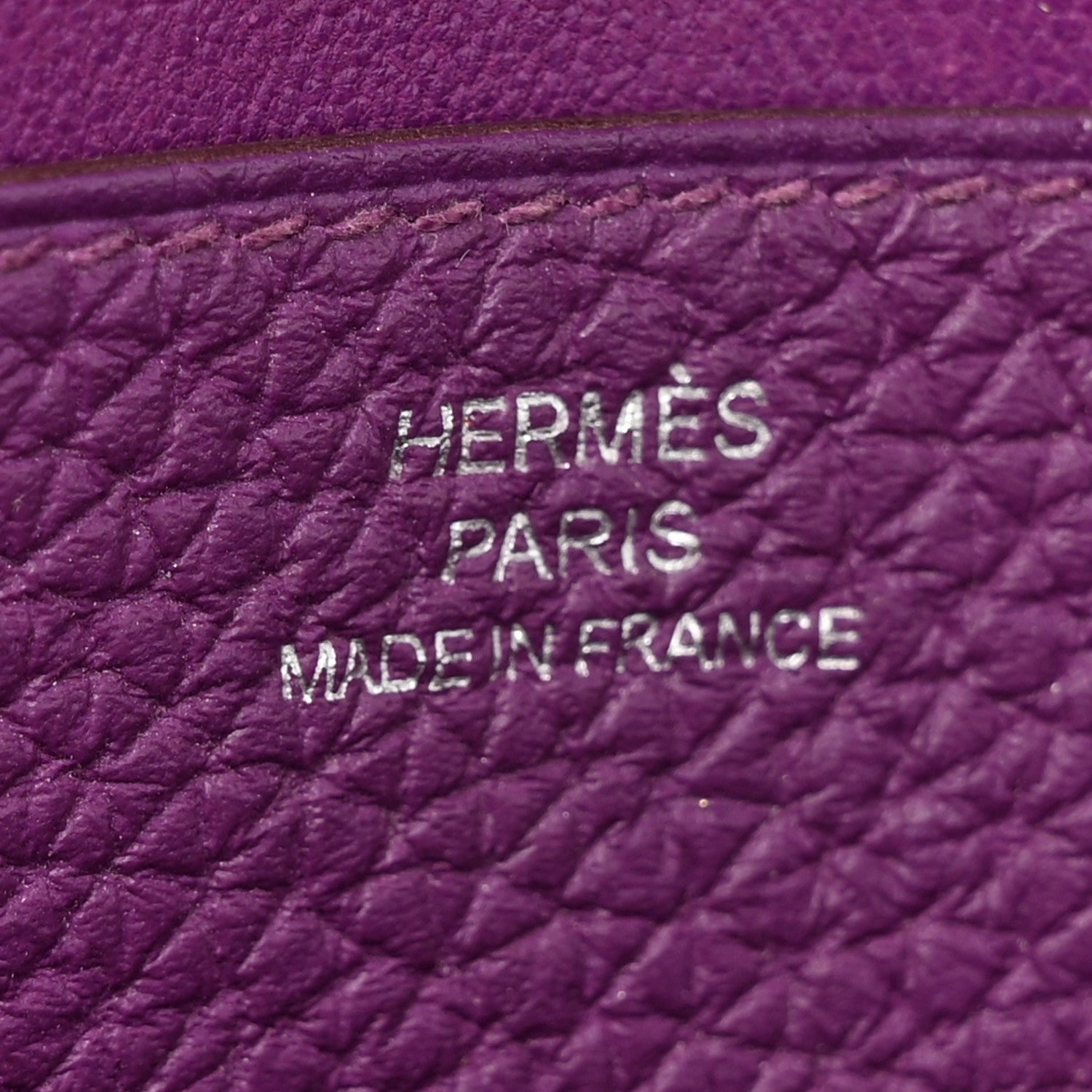 Hermes Togo Dogon Recto Verso Wallet Violet 6 of 14