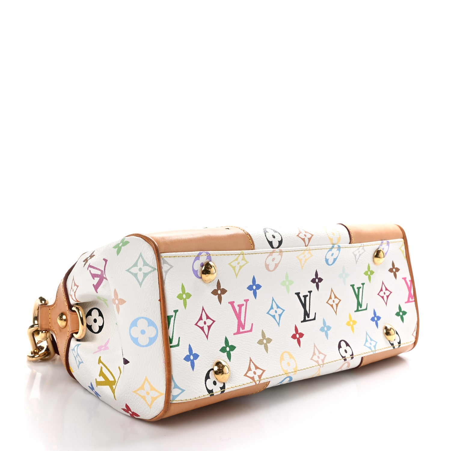 Louis Vuitton Monogram Multicolor Beverly MM White 4 of 9