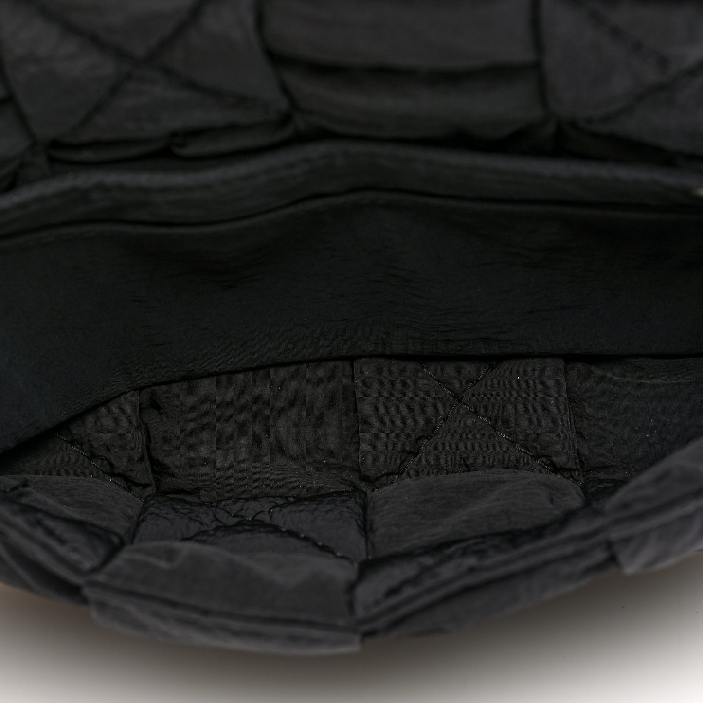 Nylon Intrecciato Padded Tech Mini Cassette Belt Bag Black