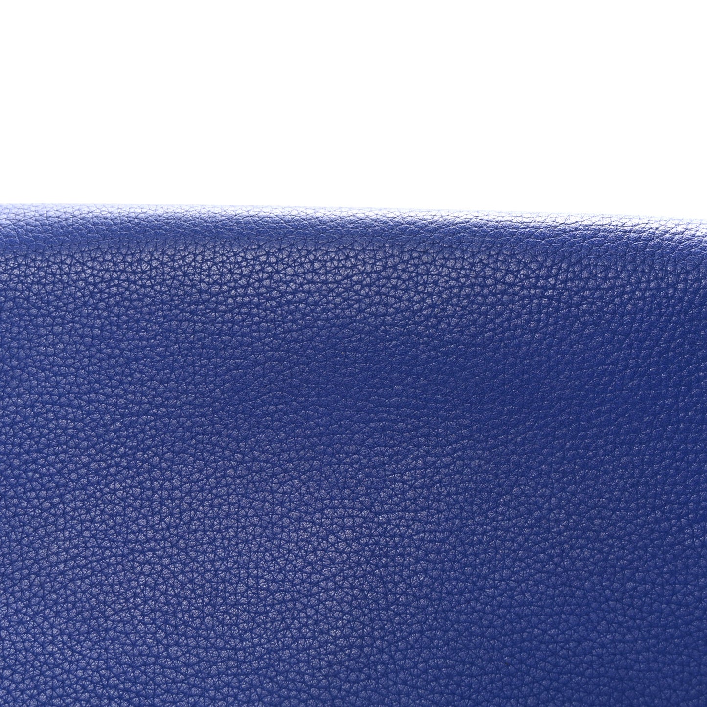Drummed Calfskin Suede Medium Trapeze Indigo