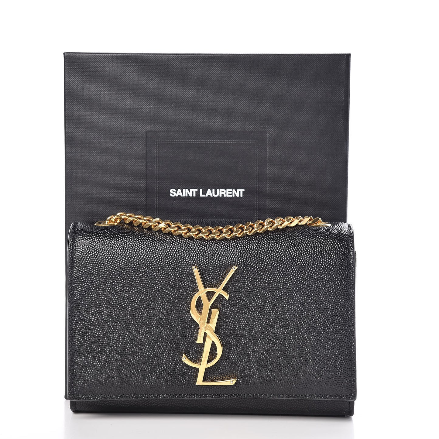 Grain De Poudre Small Monogram Kate Satchel Black
