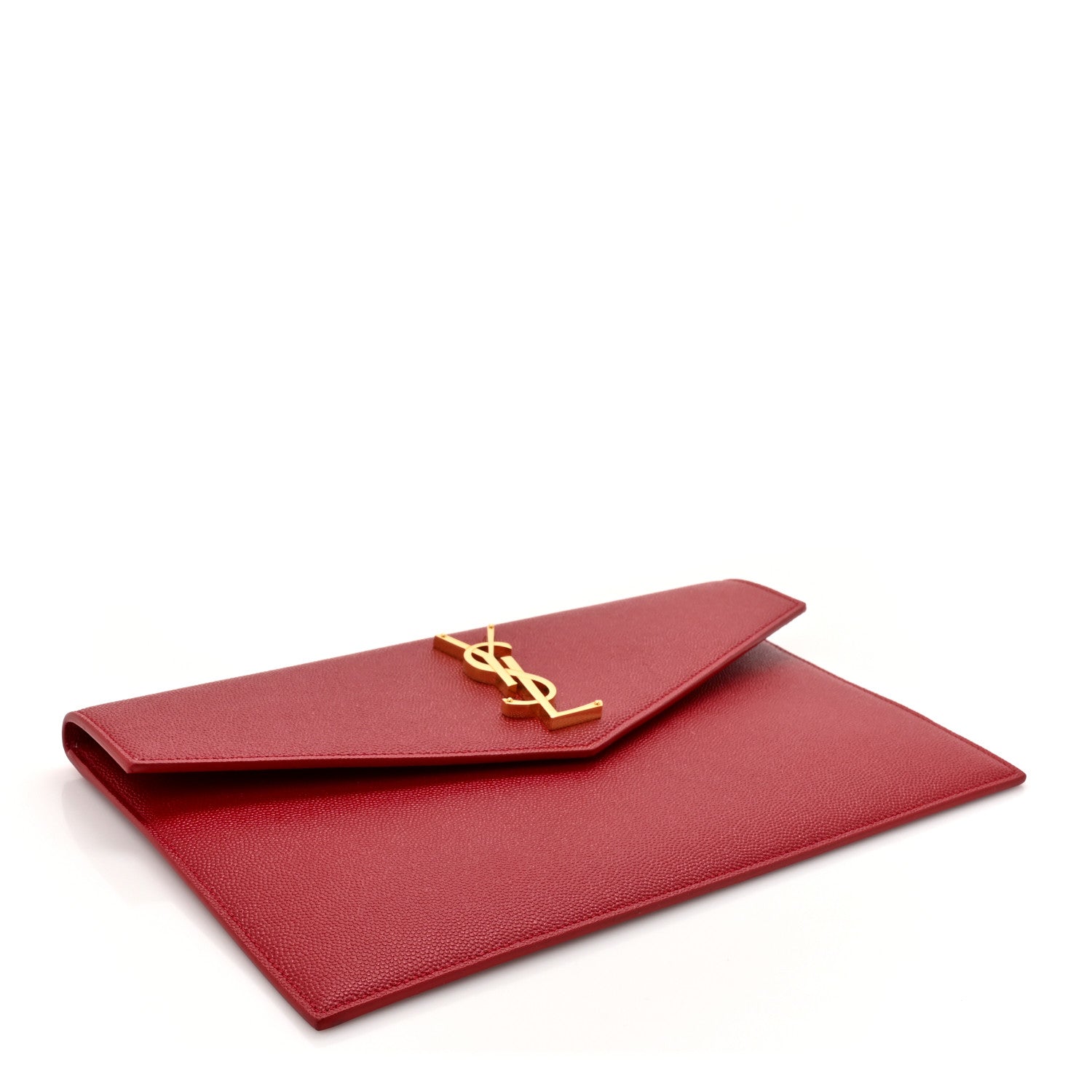 Saint Laurent Grain De Poudre Uptown Pouch Rouge Eros 4 of 10