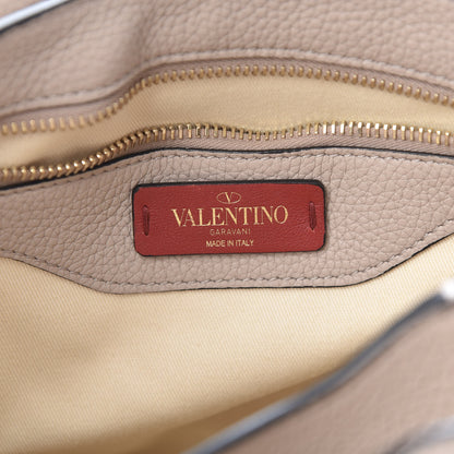 Valentino Garavani Pebbled Calfskin Rockstud Twiny Top Handle Bag Poudre 7 of 11