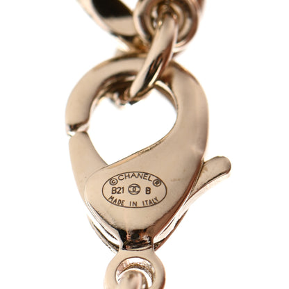 Chanel Lambskin Crystal CC Chain Bracelet Gold Black 5 of 5