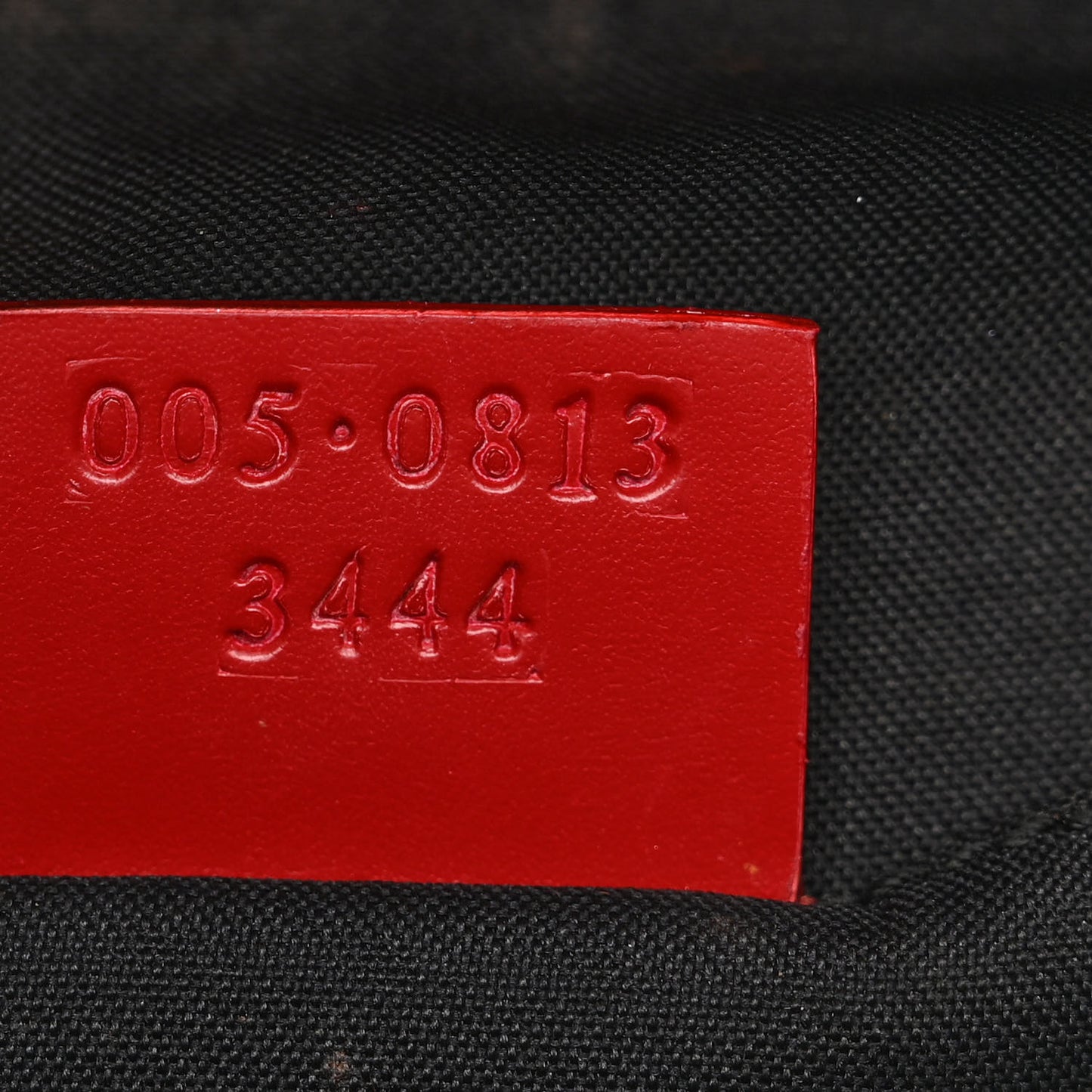 Monogram Pochette Black Red