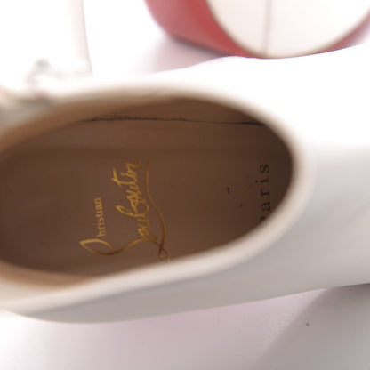 Christian Louboutin Calfskin So Kate Booty 100 Ankle Boots 37 White 7 of 8