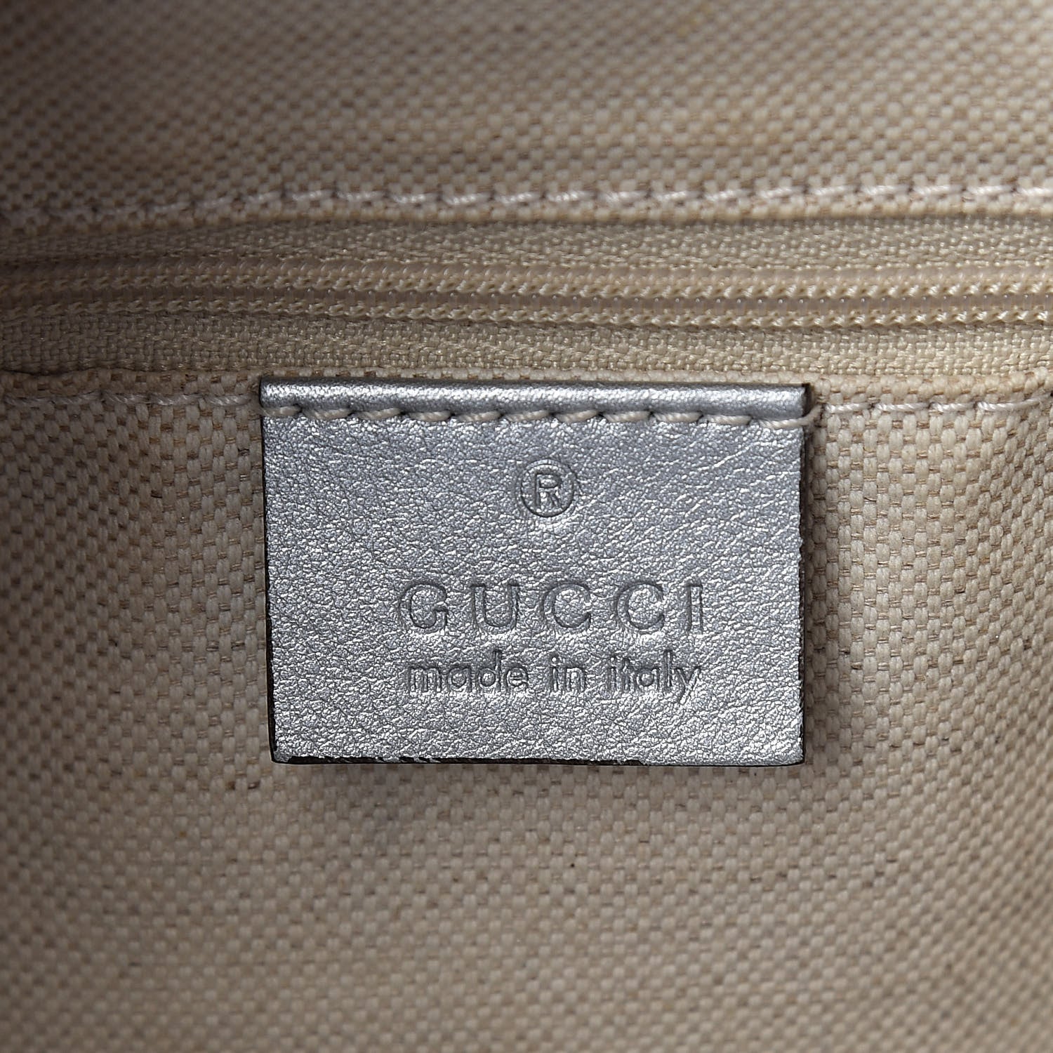 Gucci Metallic Guccissima Medium Sukey Tote Silver 6 of 11