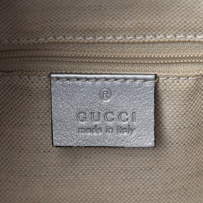 Gucci Metallic Guccissima Medium Sukey Tote Silver 6 of 11
