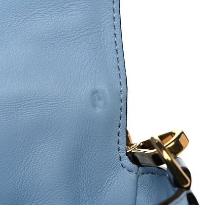 Fendi Nappa FF 1974 Embossed Baguette Azzurro Baby 16 of 16