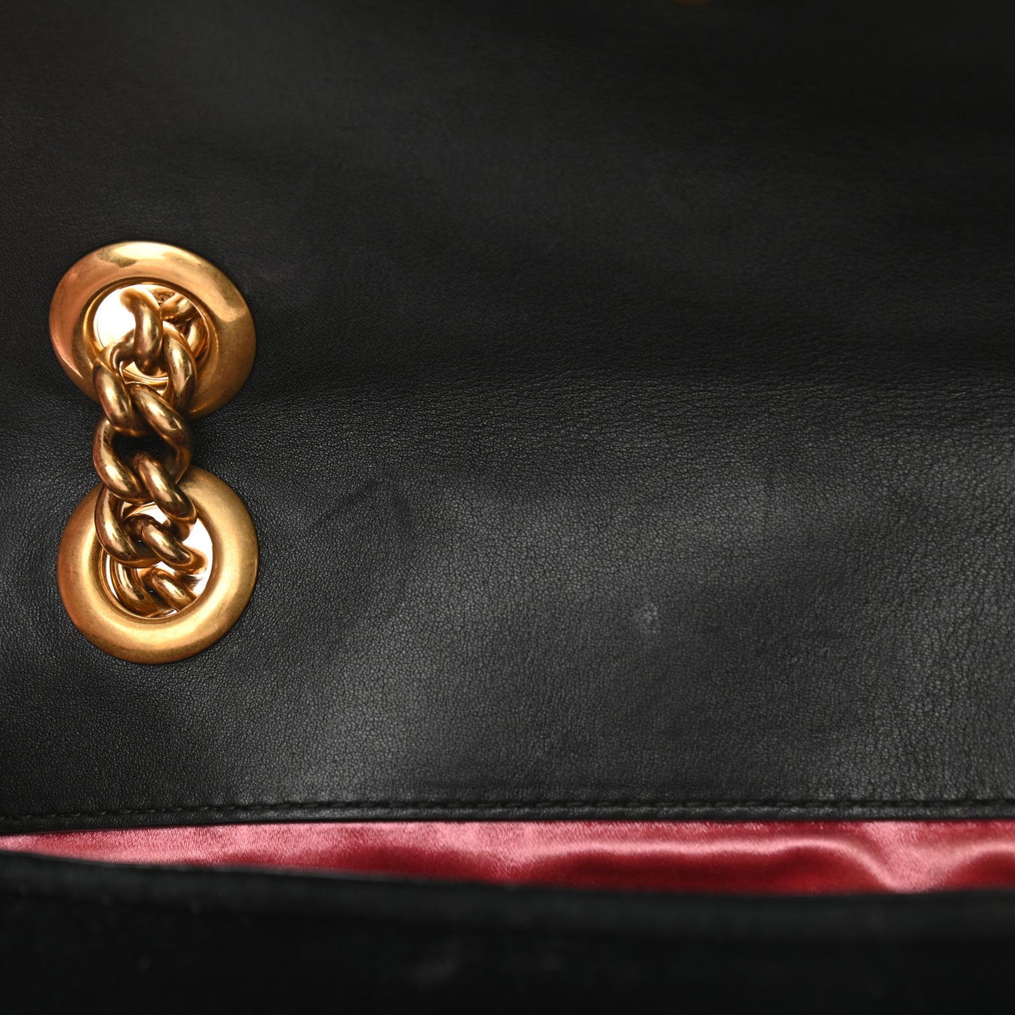 Velvet Matelasse Mini GG Marmont Shoulder Bag Black