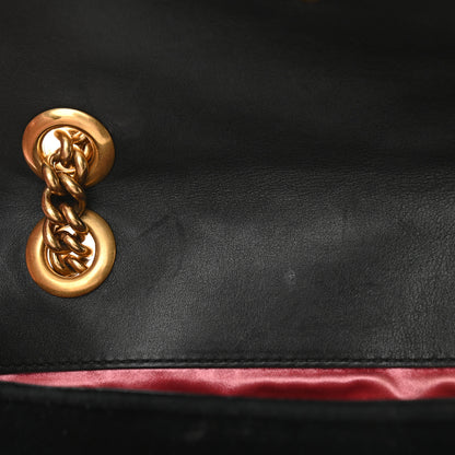 Gucci Velvet Matelasse Mini GG Marmont Shoulder Bag Black 13 of 16