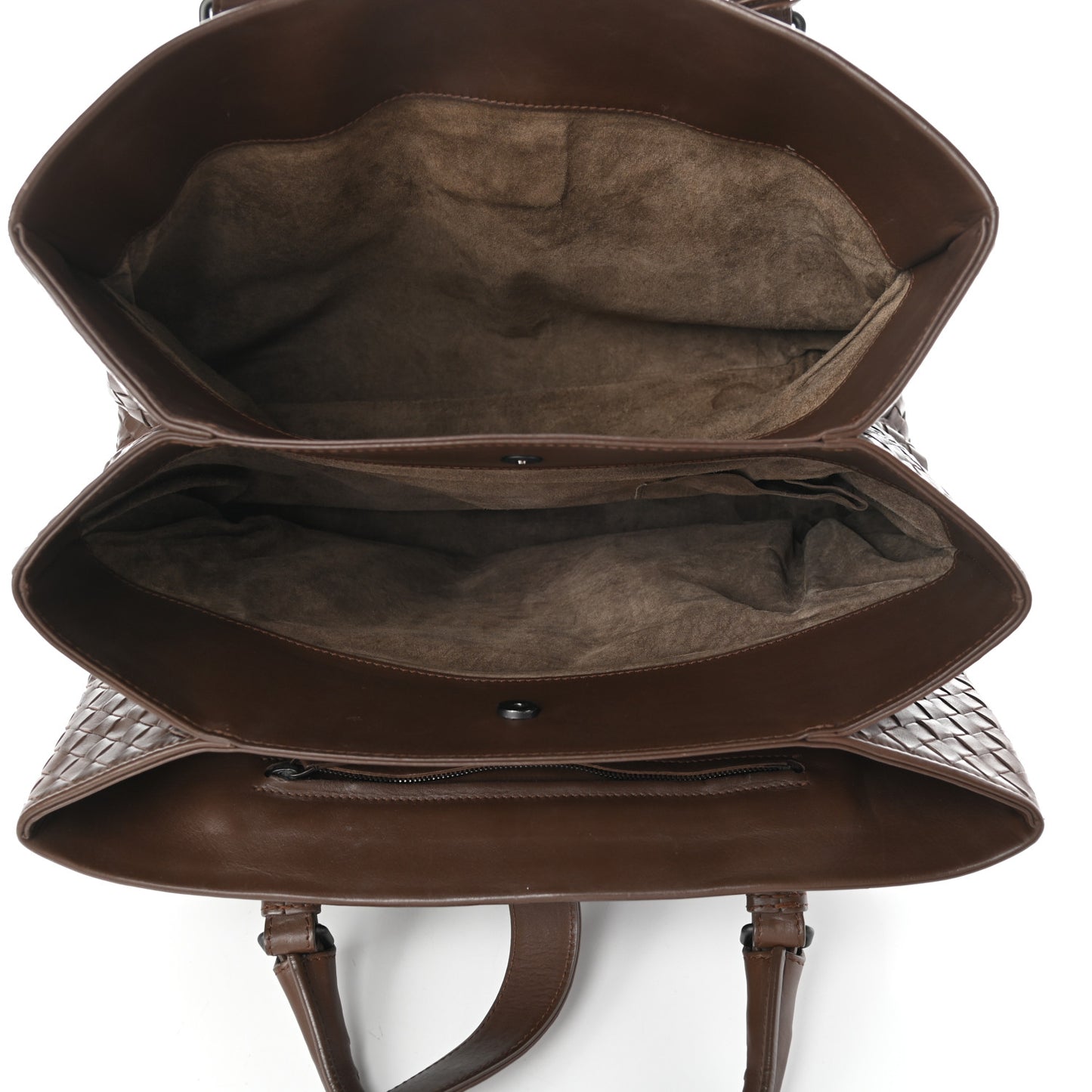 Nappa Intrecciato Medium Roma Tote Brown