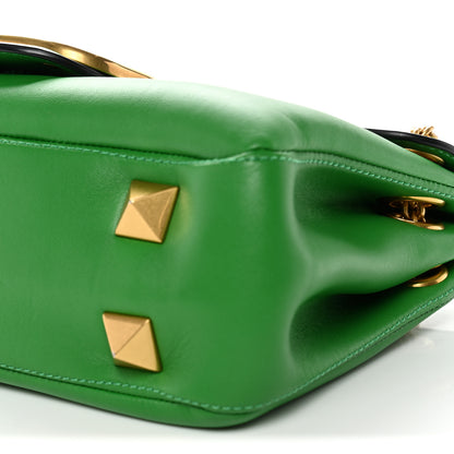 Valentino Garavani Nappa Stud Sign Shoulder Bag Ultra Green 9 of 10
