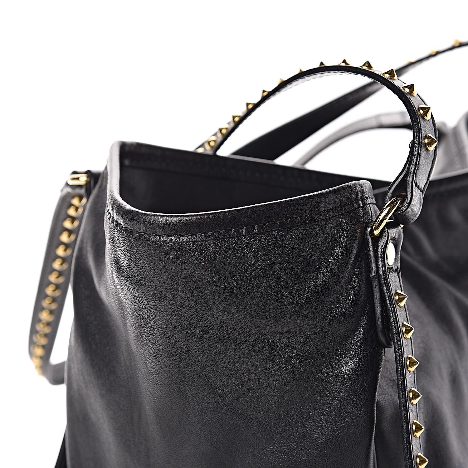 Burberry Lambskin Bridle Studs Small Canterbury Tote Black 14 of 16