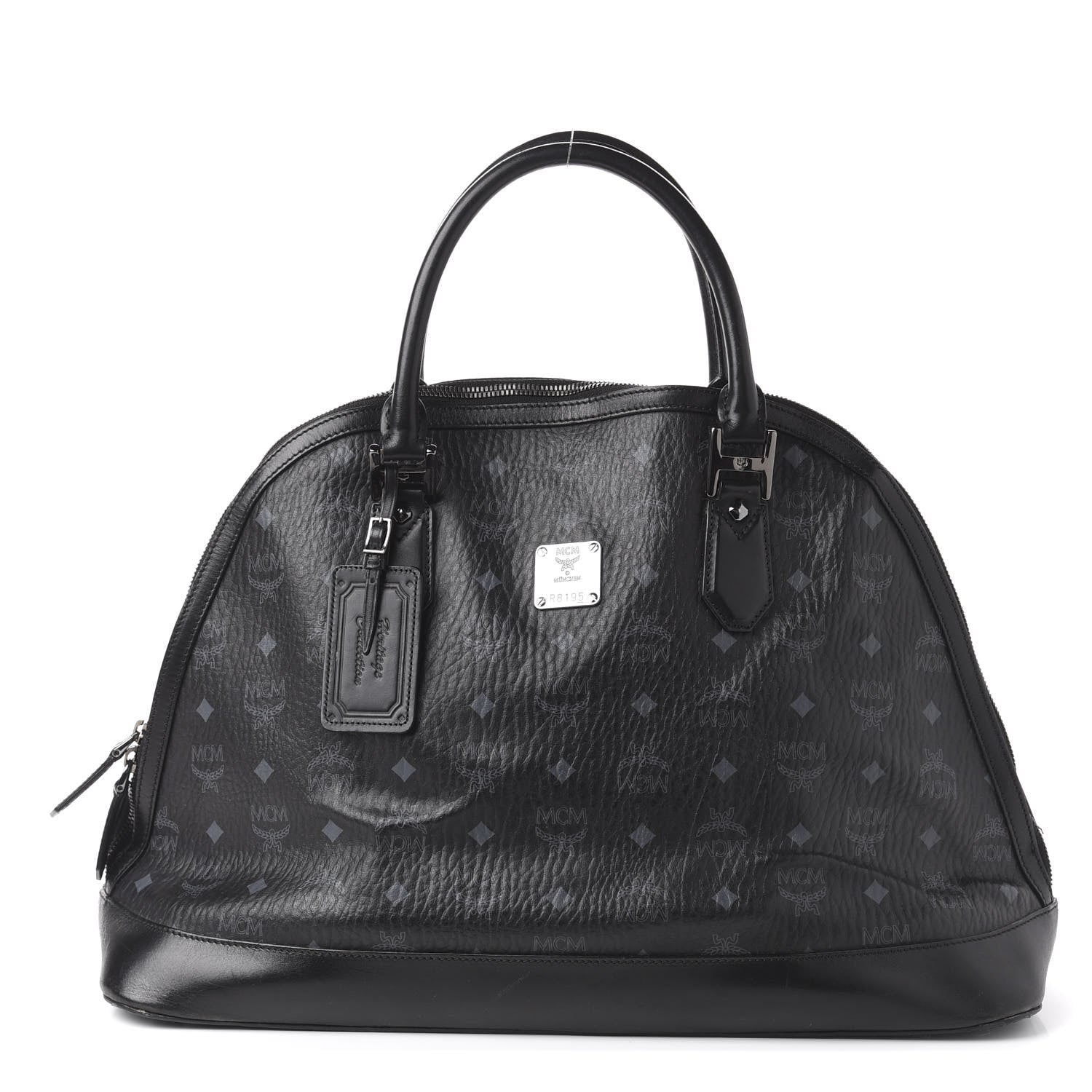 MCM Visetos Heritage Bowler Bag Black 1 of 11