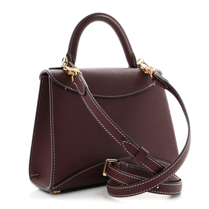 Moynat Carat Calfskin Gabrielle BB Carmin 3 of 11