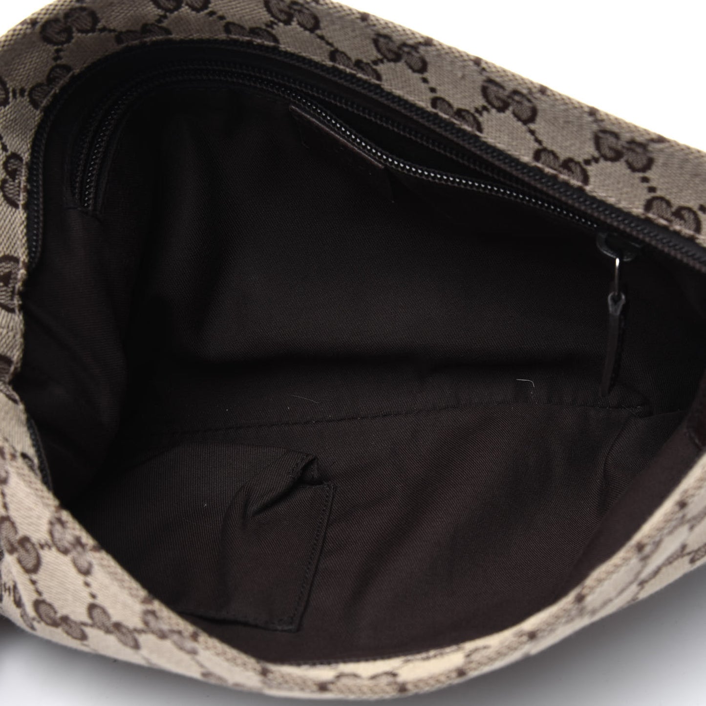 Monogram Web Small Flat Messenger Crossbody Dark Brown