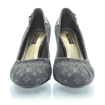 Louis Vuitton Mini Lin Monogram Heels Pumps Ebene 37 1 of 12