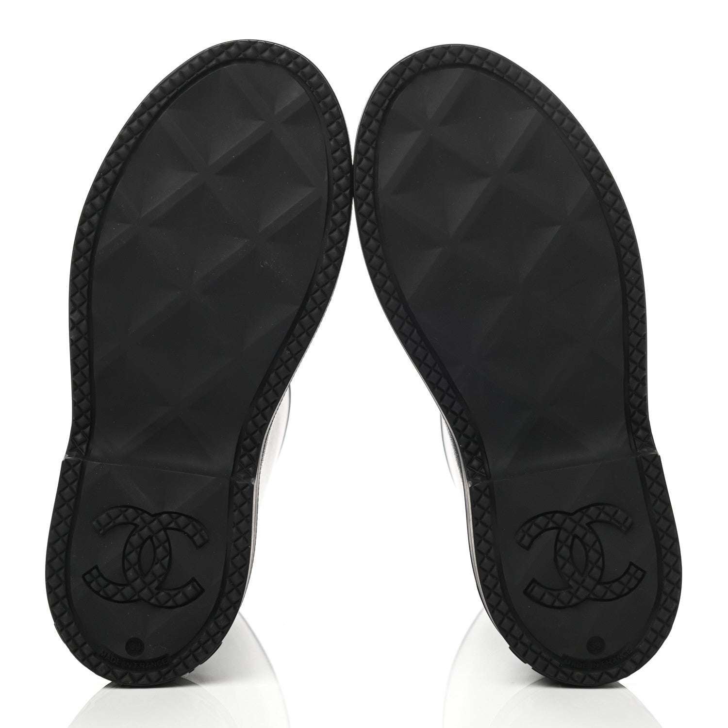 Chanel Caoutchouk CC High Boots 39 Black 5 of 13