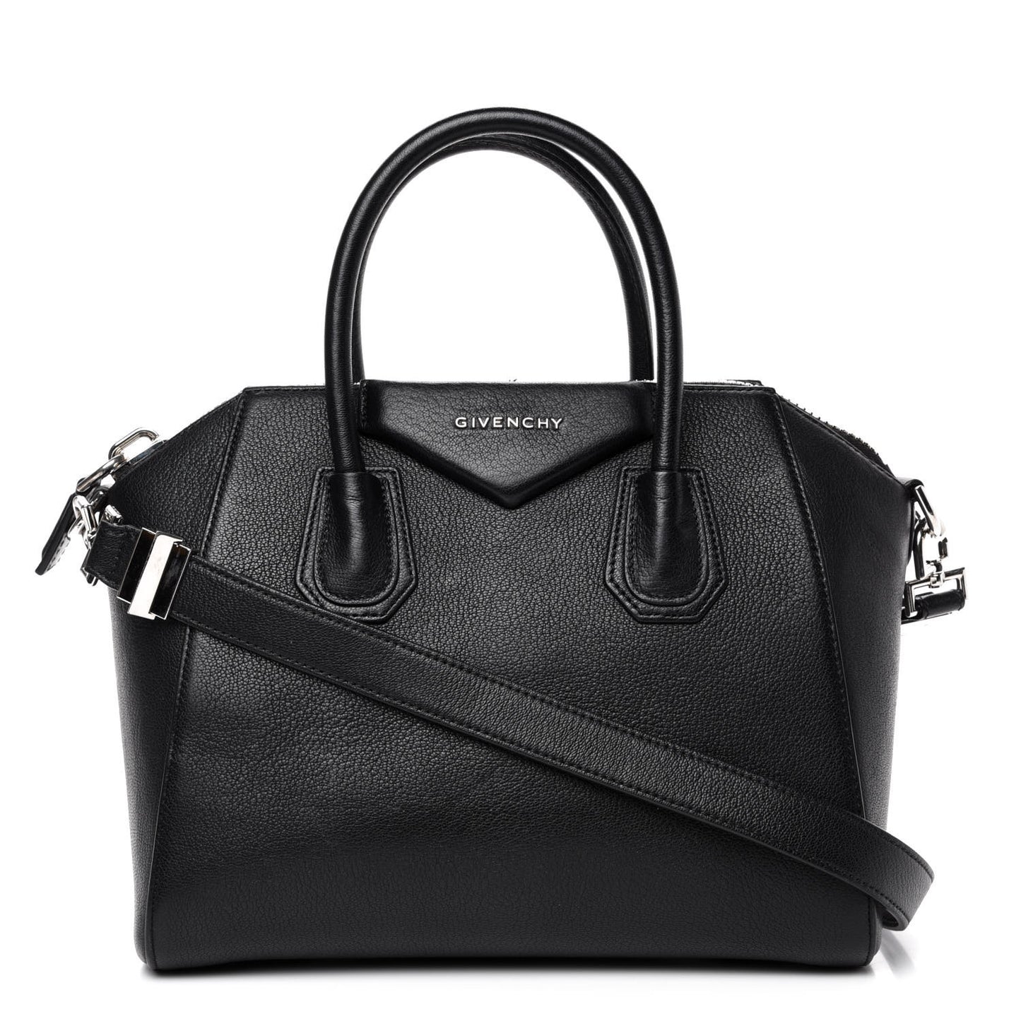 Sugar Goatskin Small Antigona Black