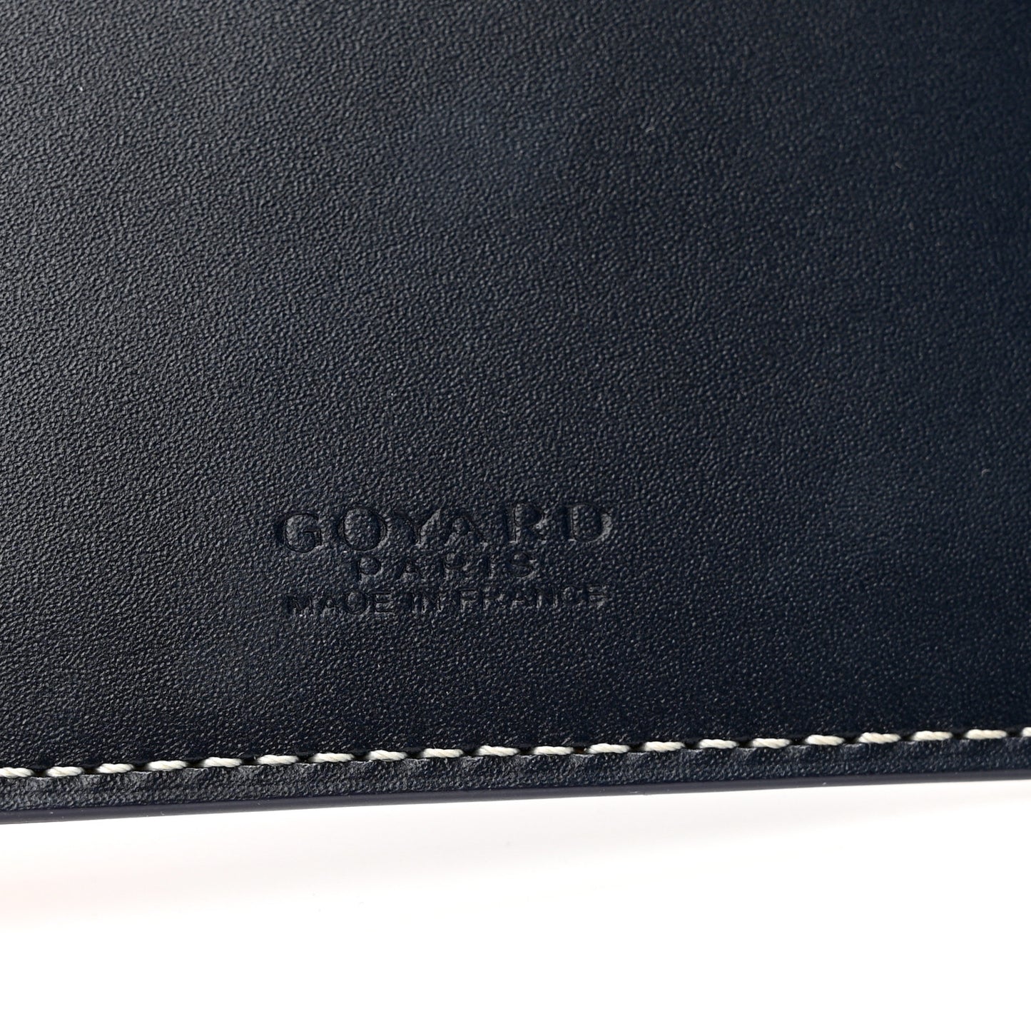 Goyardine Victoire Card Holder Insert Navy