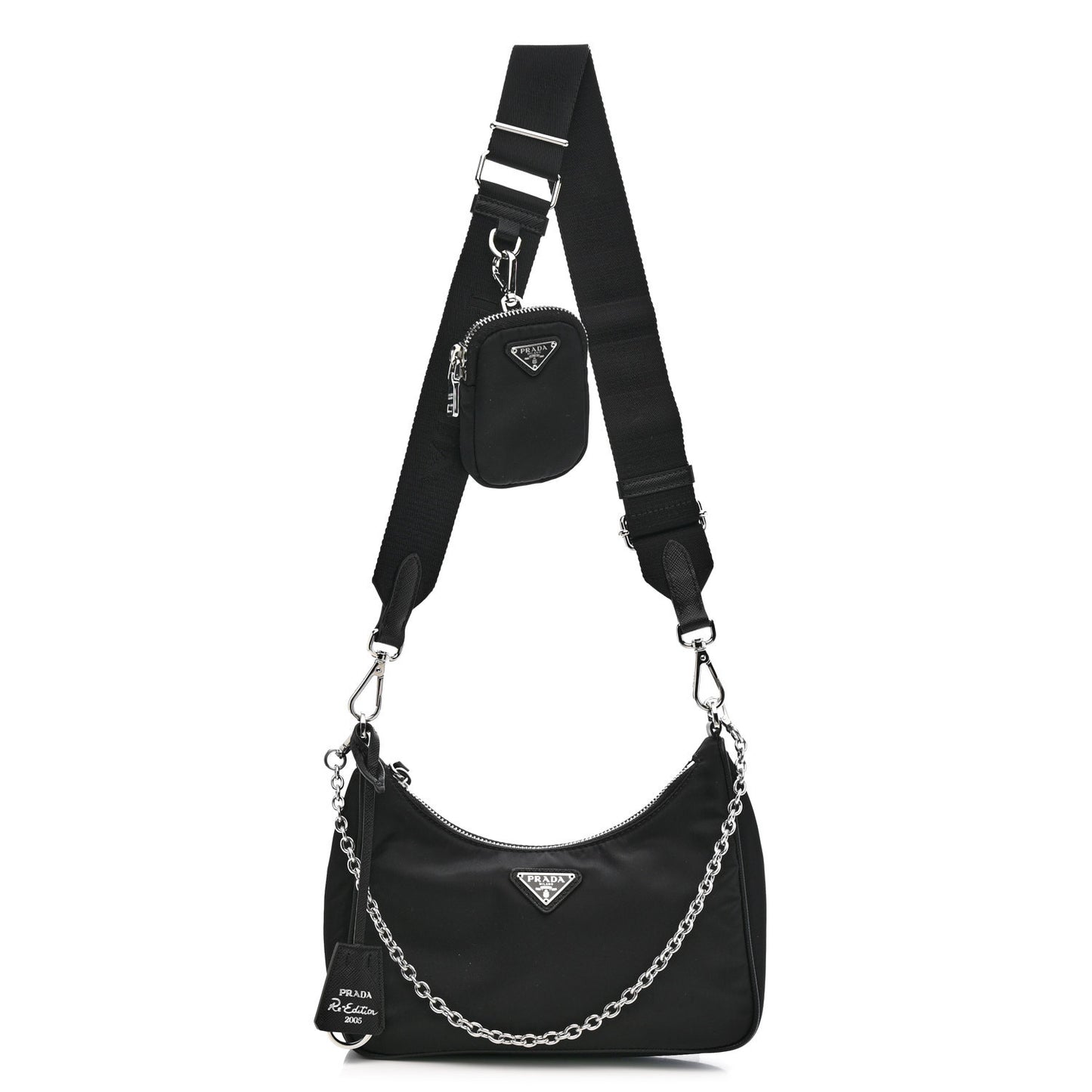 Nylon Re-Edition 2005 Shoulder Bag Black