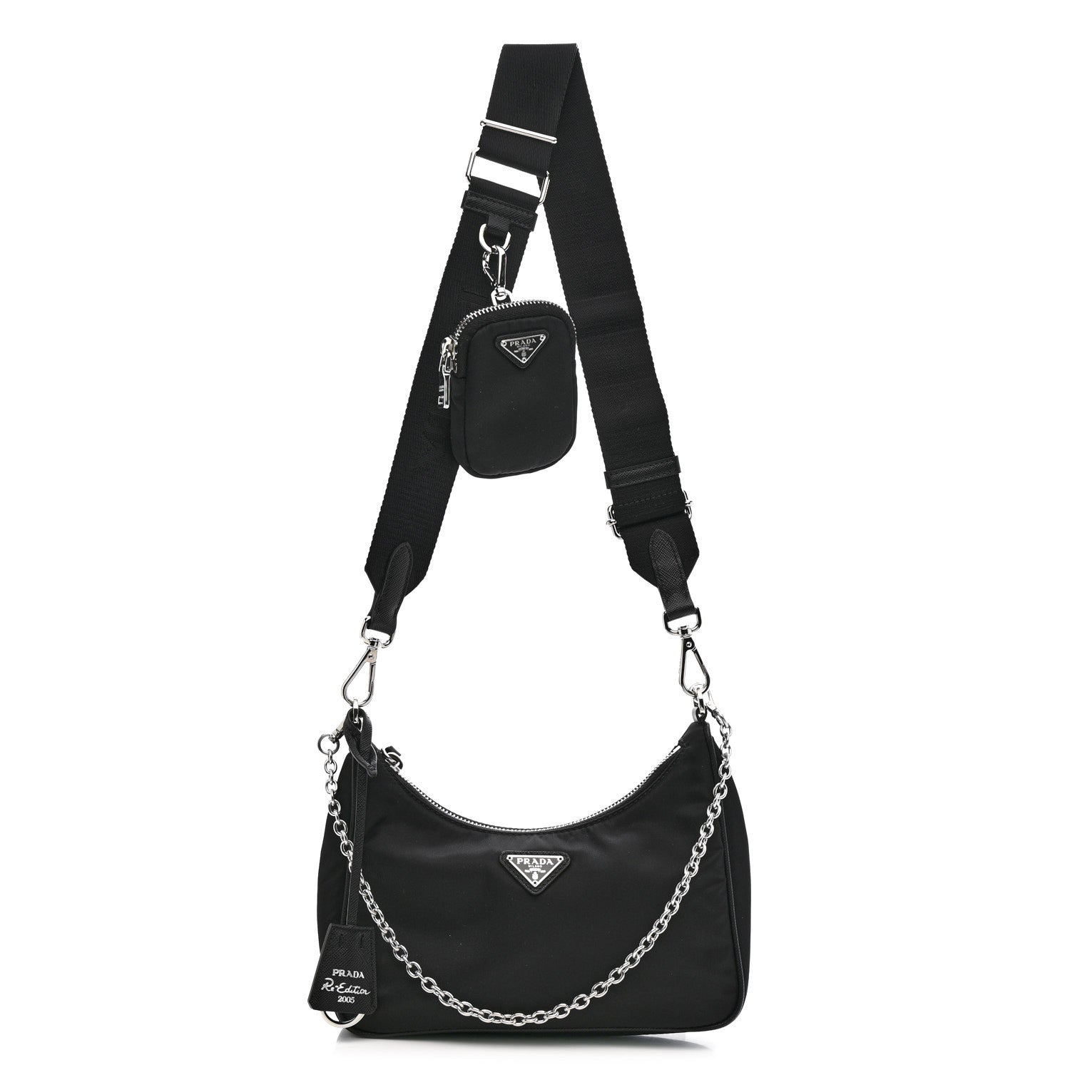 Prada Nylon Re-Edition 2005 Shoulder Bag Black 1 of 12