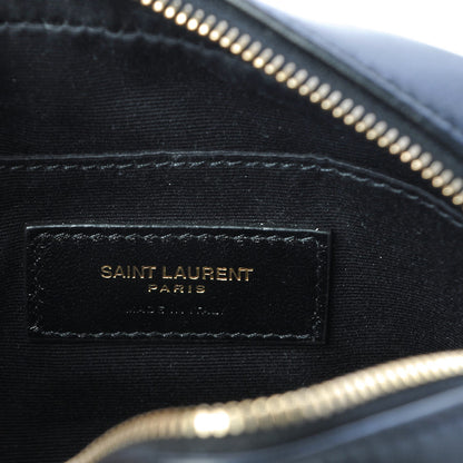 Saint Laurent Calfskin Matelasse Monogram Lou Belt Bag Black 6 of 7