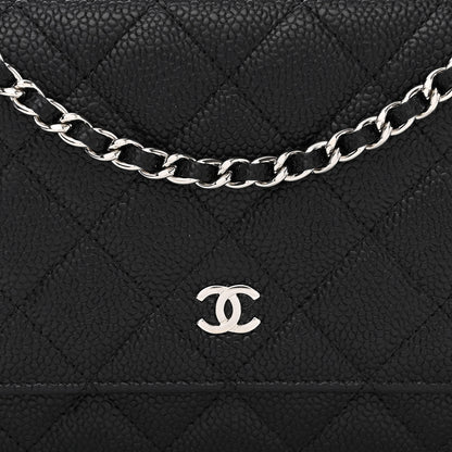 Chanel Caviar Quilted Wallet on Chain WOC Black 9 of 13