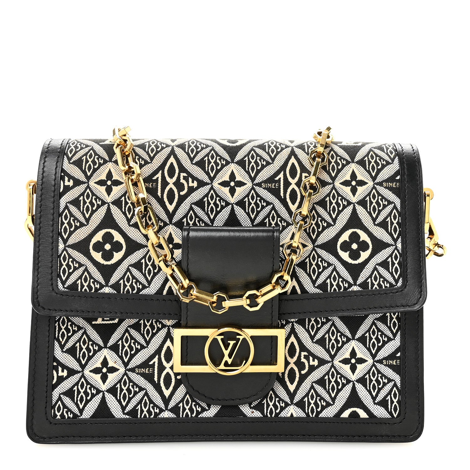 Louis Vuitton Jacquard Since 1854 Dauphine MM Grey 1 of 9