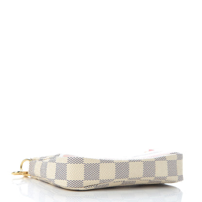 Louis Vuitton Damier Azur 2018 Christmas Animation Mini Pochette Accessories 4 of 10
