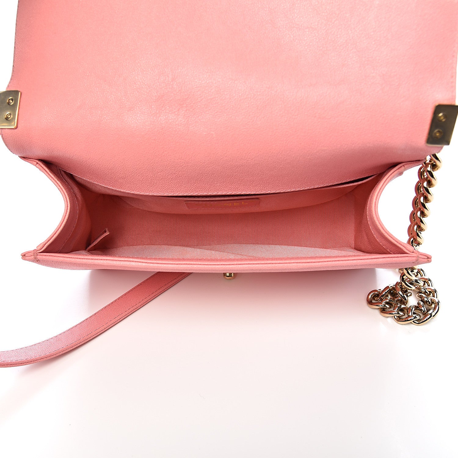 Chanel Caviar Quilted Medium Boy Flap Powder Pink 5 of 11