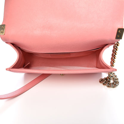 Chanel Caviar Quilted Medium Boy Flap Powder Pink 5 of 11