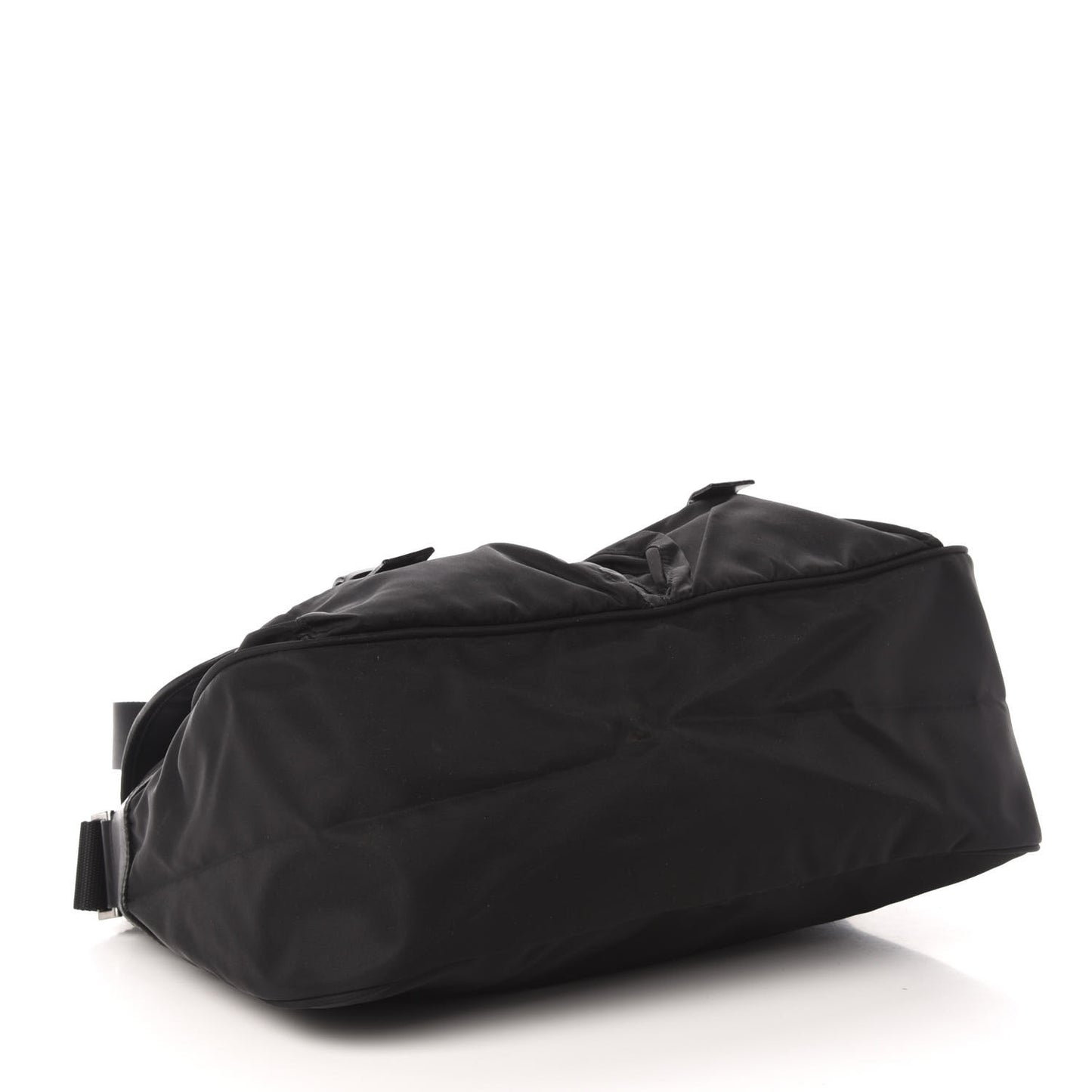 Nylon Vela Messenger Bag Black